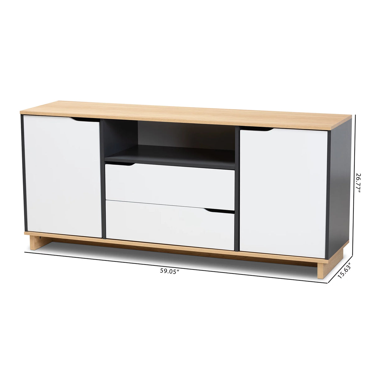 Multicolor 2-Door Wood Sideboard S978745