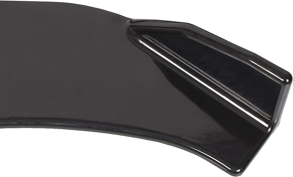 Black Universal Front Bumper Lip Chin Spoiler ABS Pack of 2 P975088
