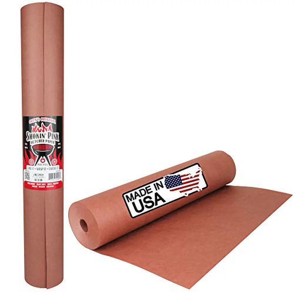 Pink Kraft Butcher Paper Roll 17.25" x 200' N257