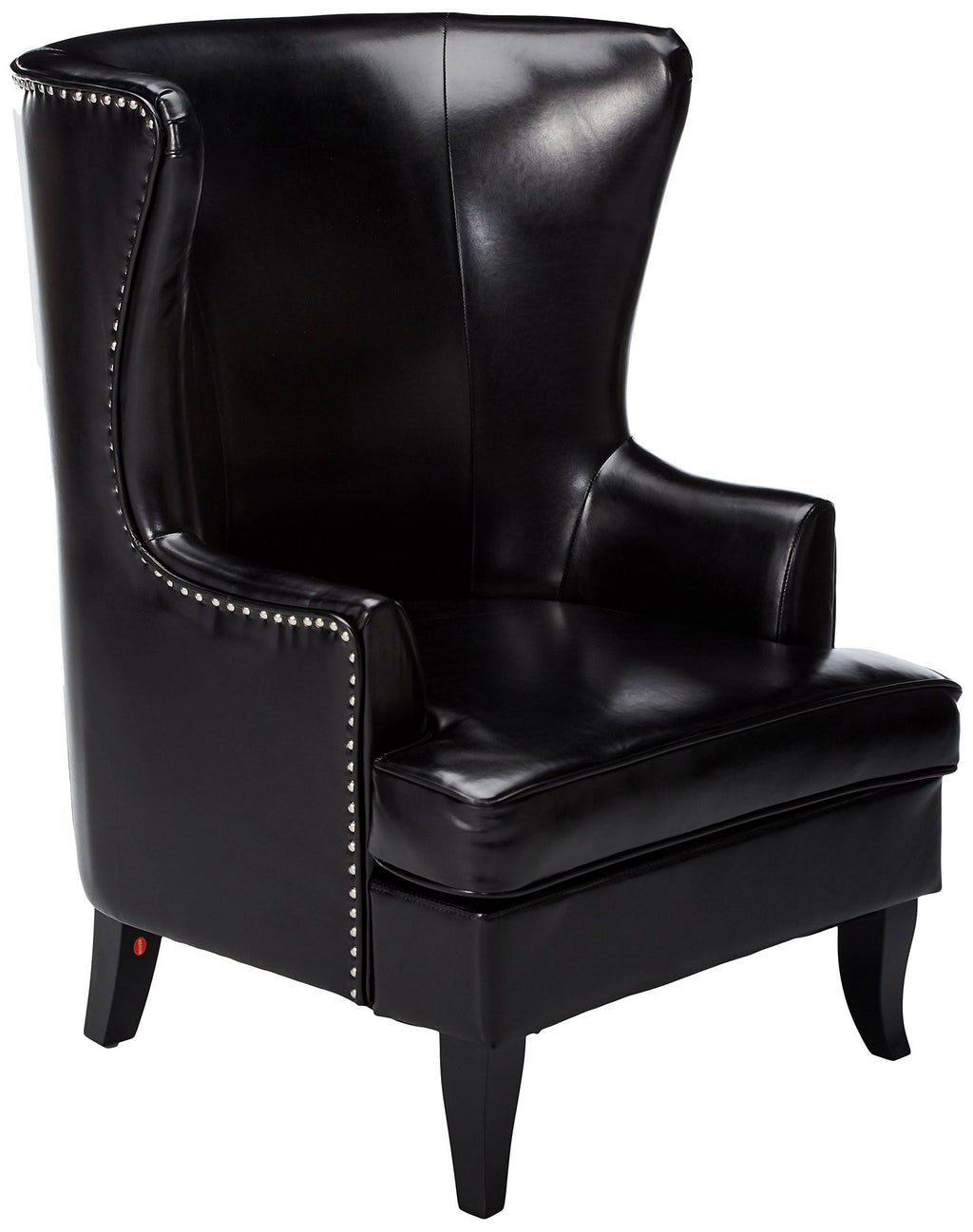 Black High Back Wing Chair O18996