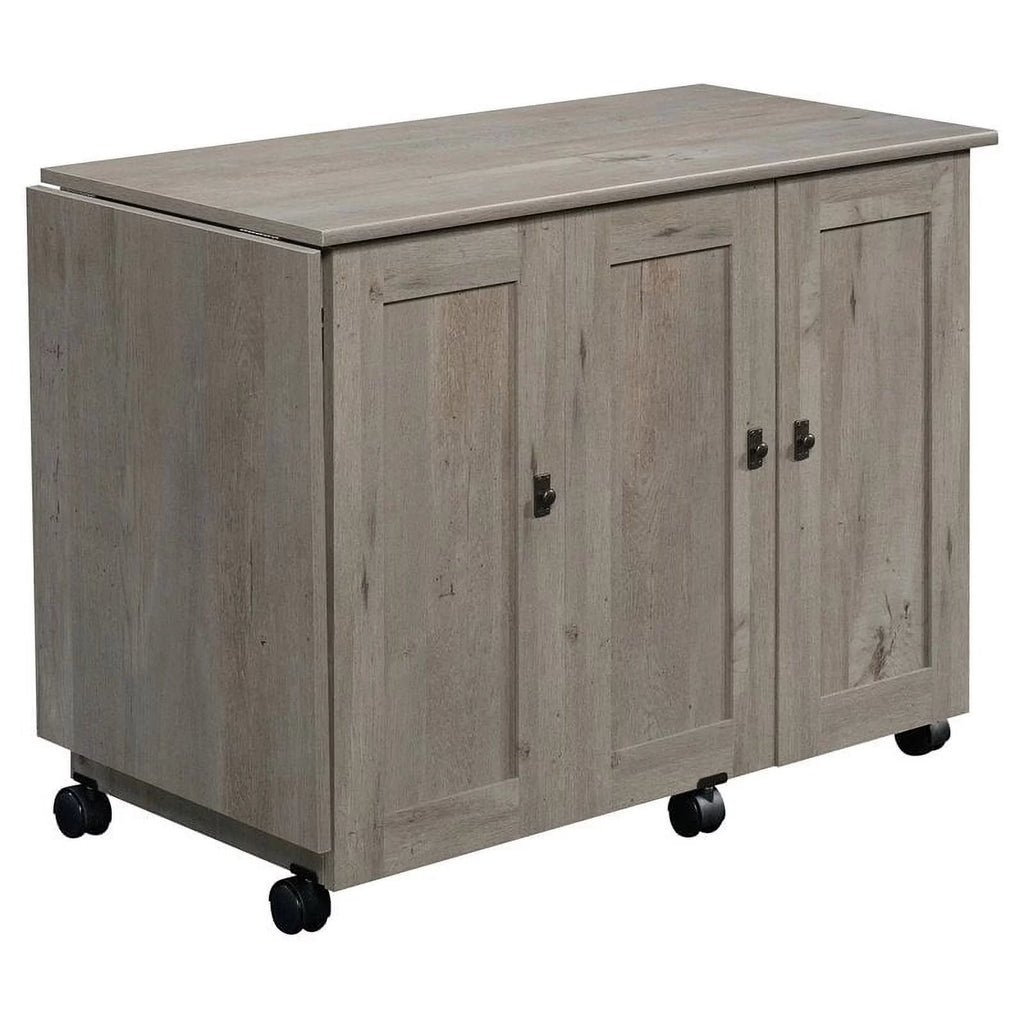 Contemporary Engineered Wood Sewing Craft Table in Oak Y2703