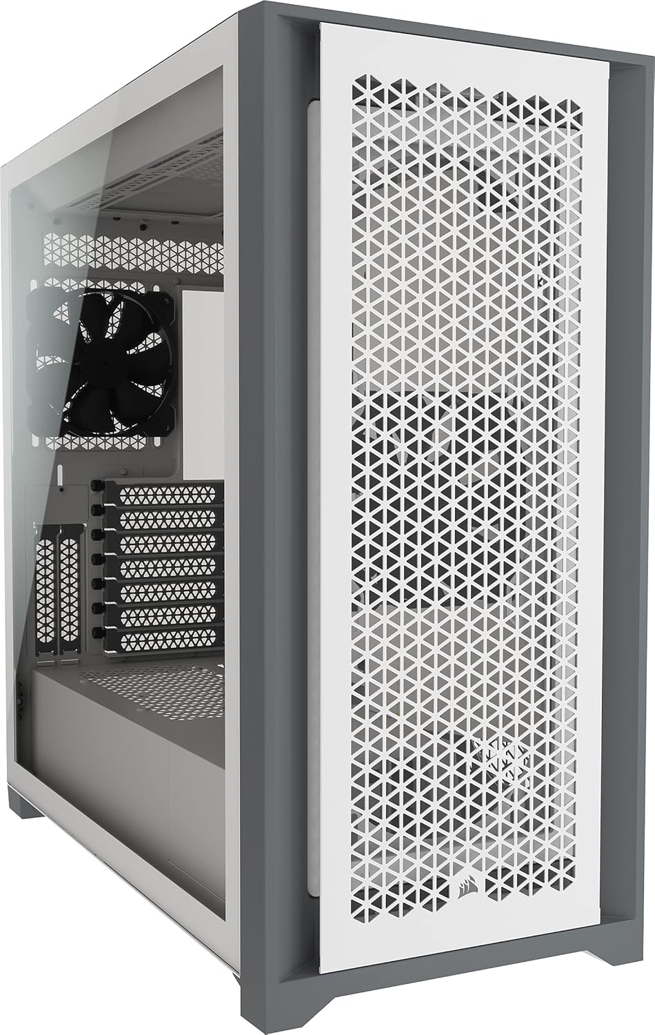 Black Tempered Glass Mid-Tower ATX PC Case I745436
