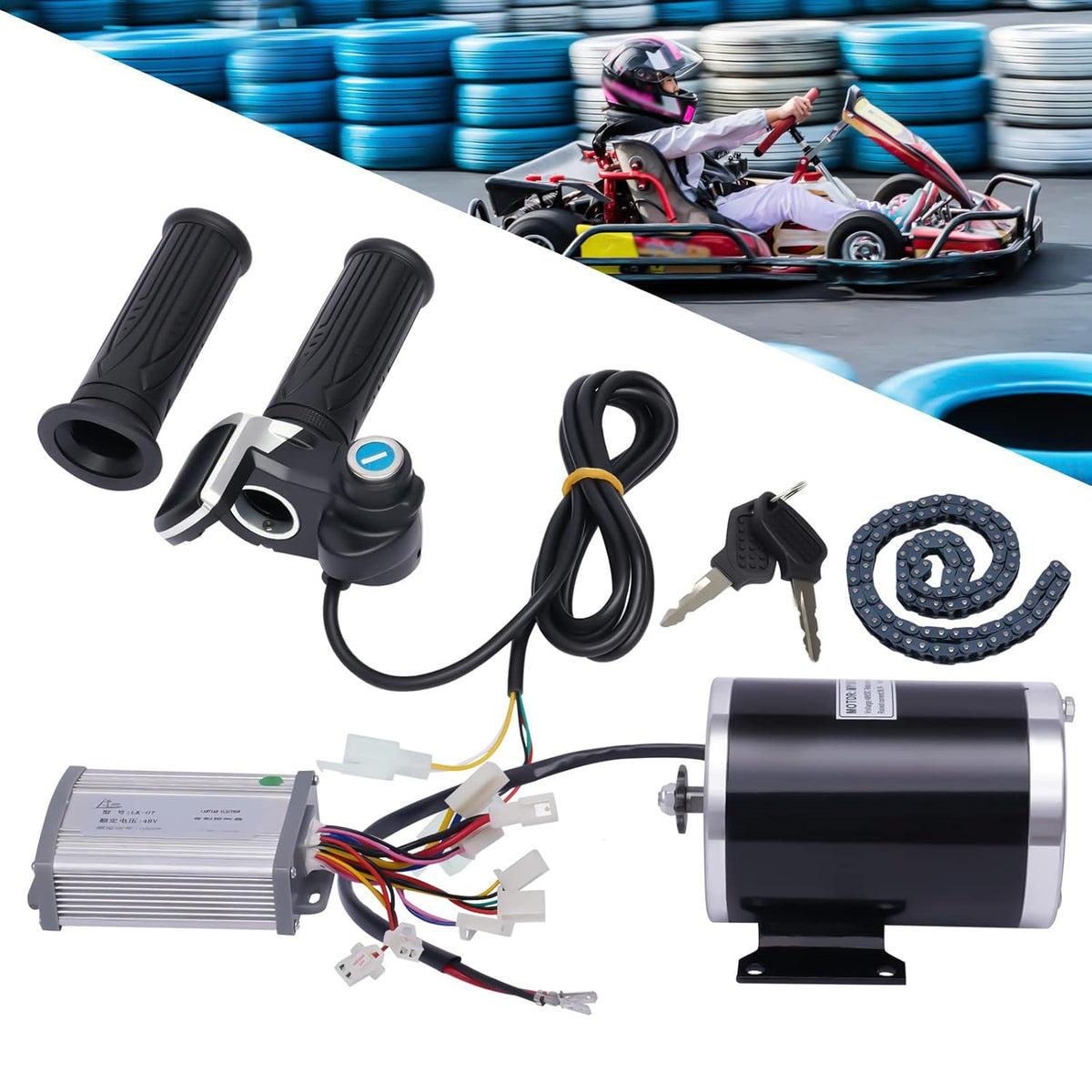 48V 1000W Brush Electric Bicycle Motor Kit W158757