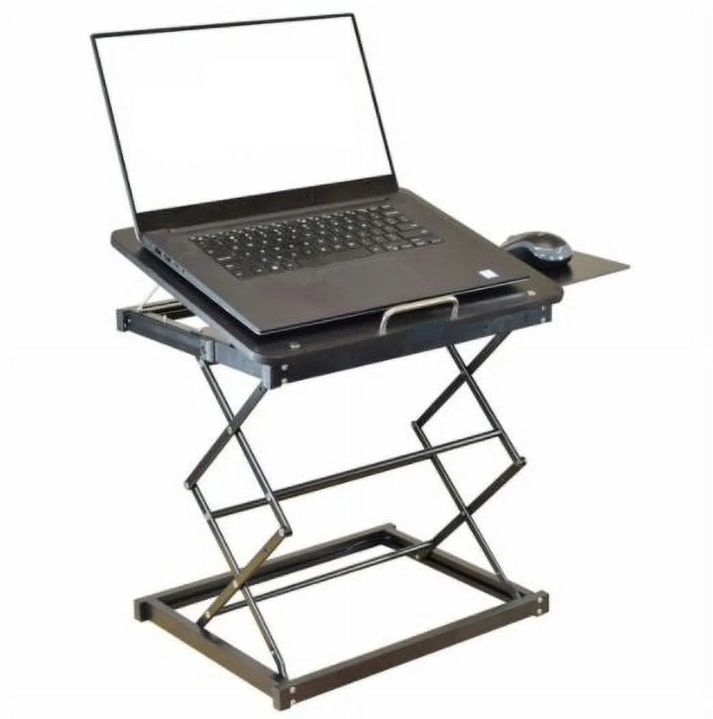Black Compact Folding Laptop Desk or Stand with Mousepad G564726