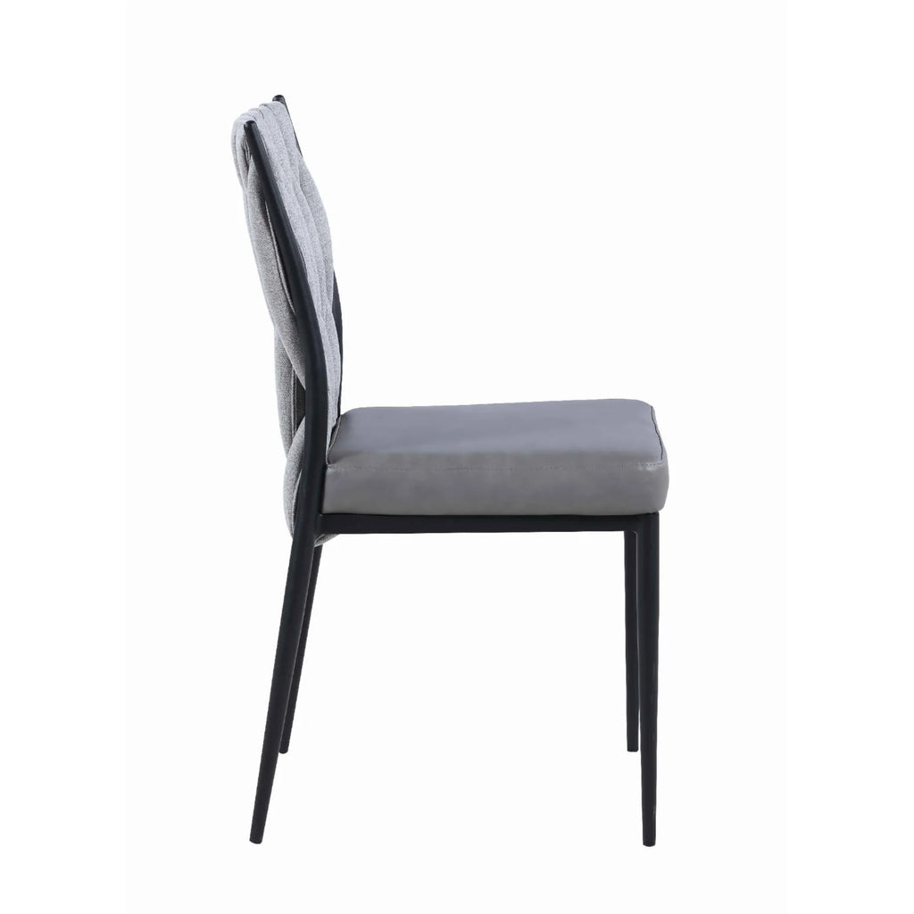 Set of 2 Contemporary Side Chair with Weave Back D3862
