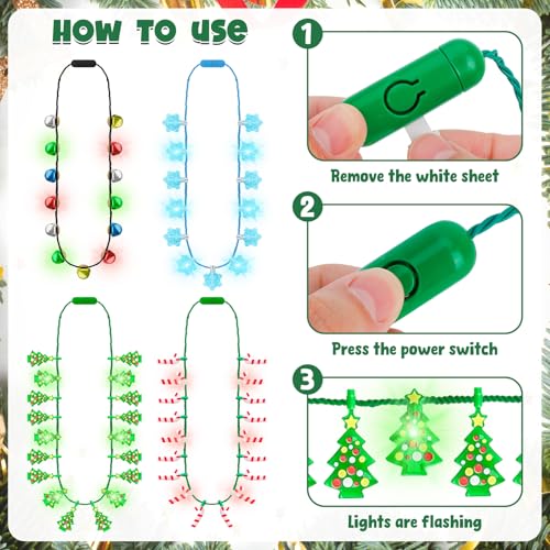 Christmas Light Up Necklace Y317