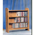 Solid Oak 3 Shelf CD Cabinet V19662