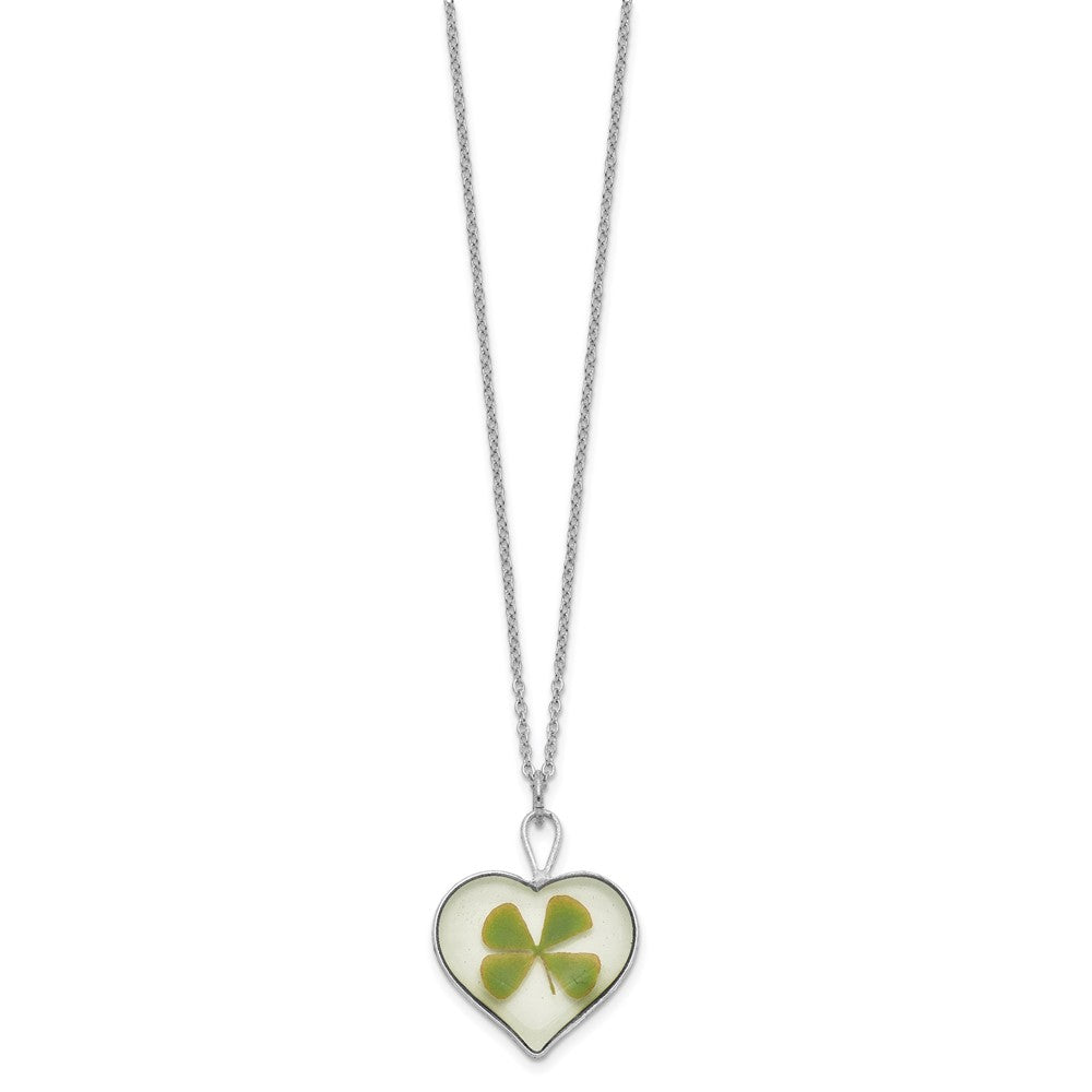 Silver Four Leaf Clover Necklace N476947