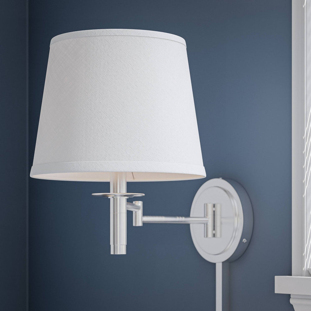 Brushed Steel Swing Arm Wall Lamp U8736
