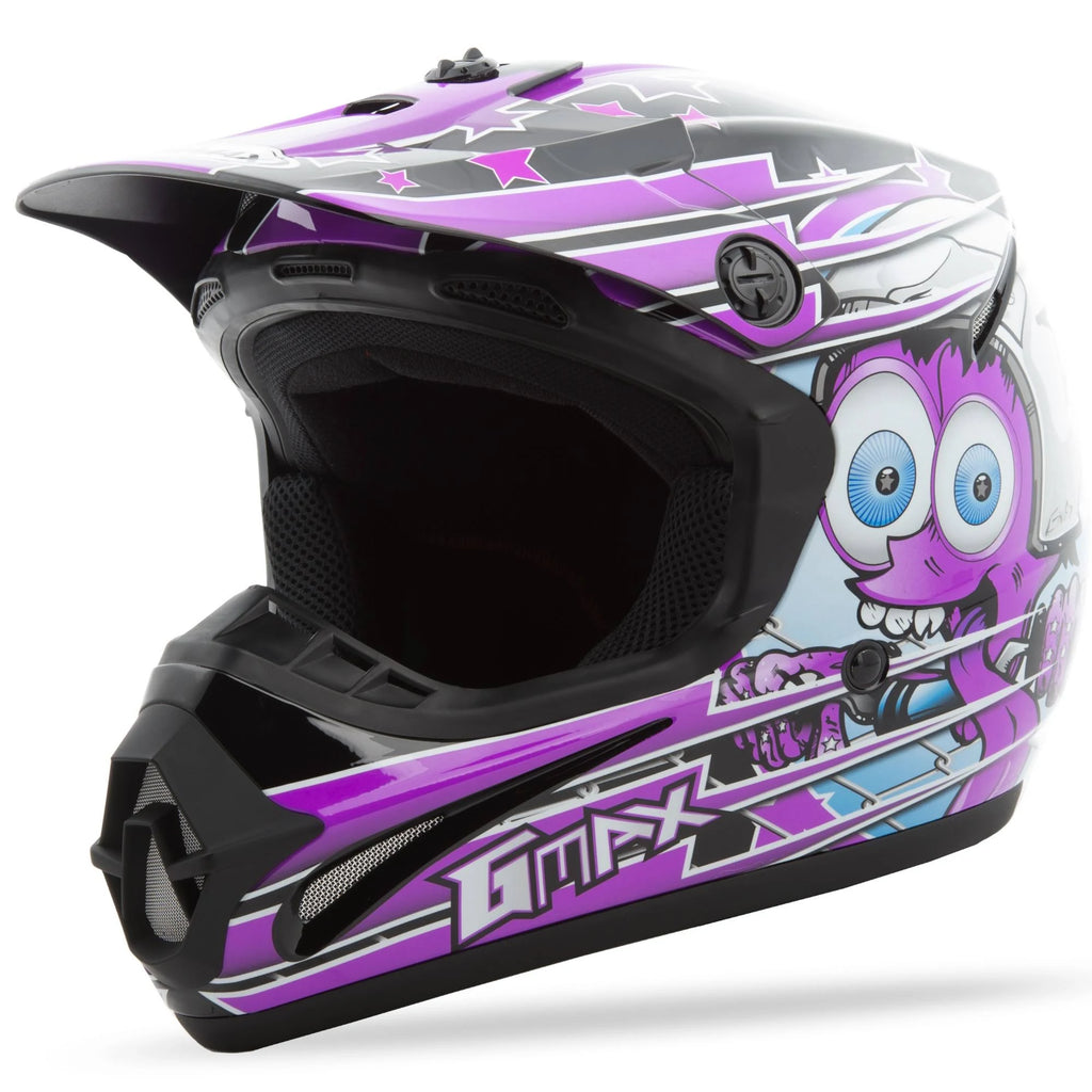 Black/Purple Youth Helmet X699