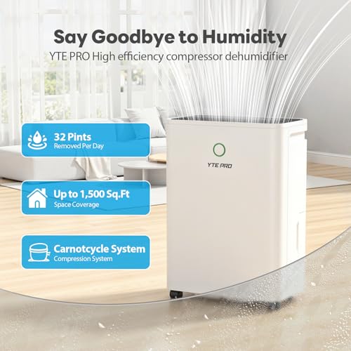 30 Pint Dehumidifier with Drain Hose and Water Tank Z239