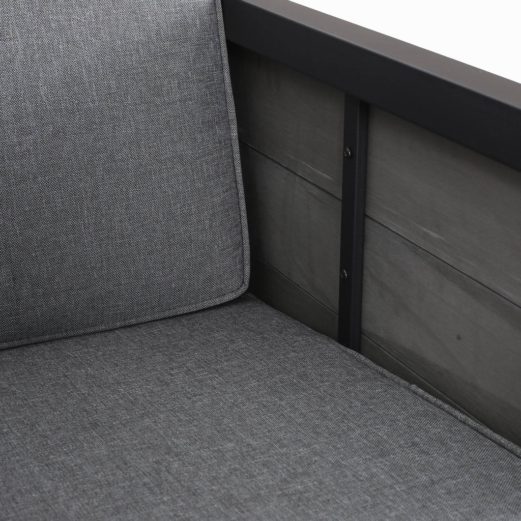 4pc Faux Wood Chat Set - Gray B882096
