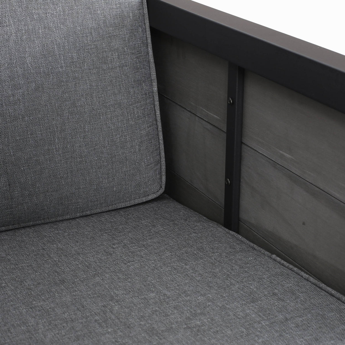 4pc Faux Wood Chat Set - Gray B882096