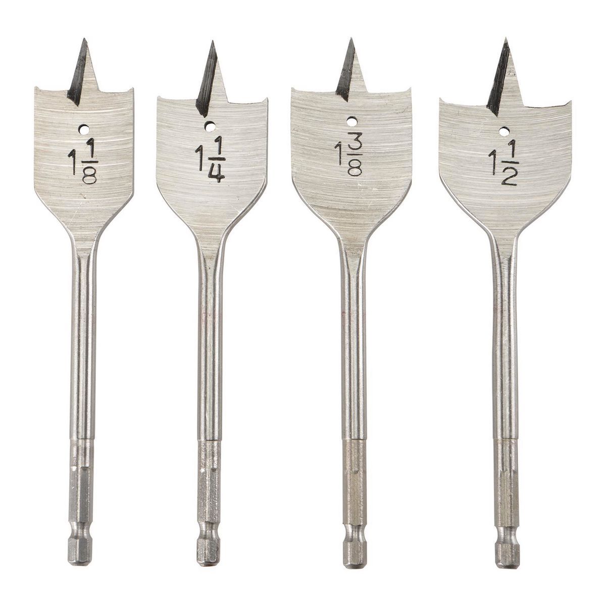 Steel Spade Bit Set, 4 Piece A969