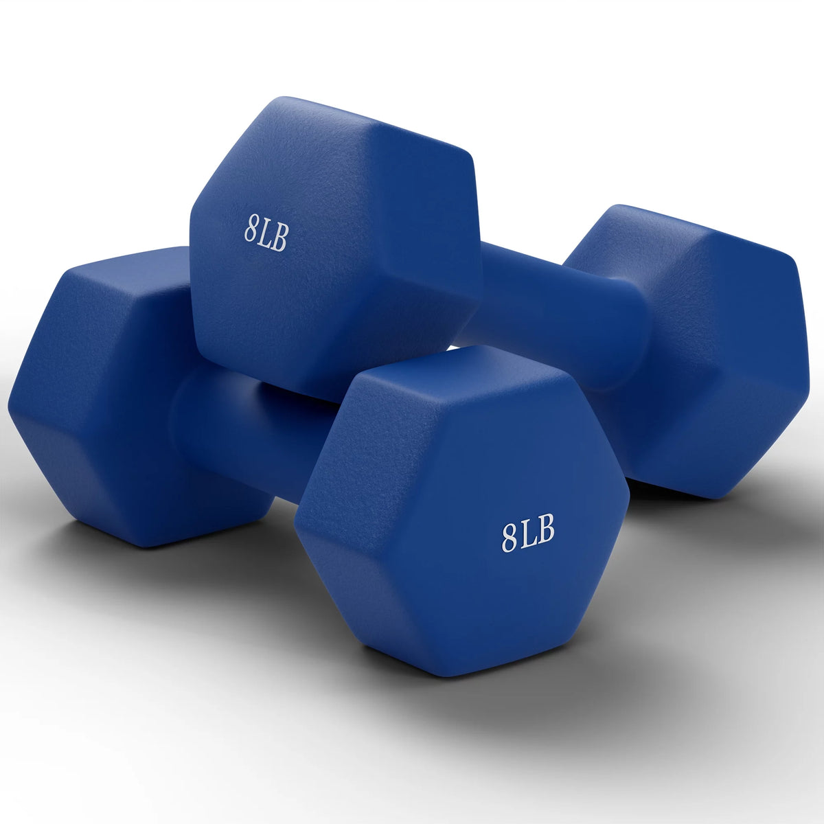 Set of 2 25LB Black Hex Dumbbells N8158