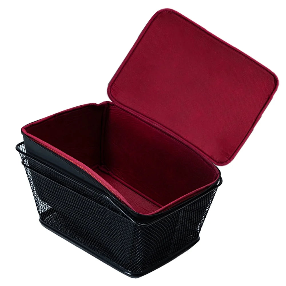 Metal Wire Rear Bike Basket with Rainproof Cover C2664