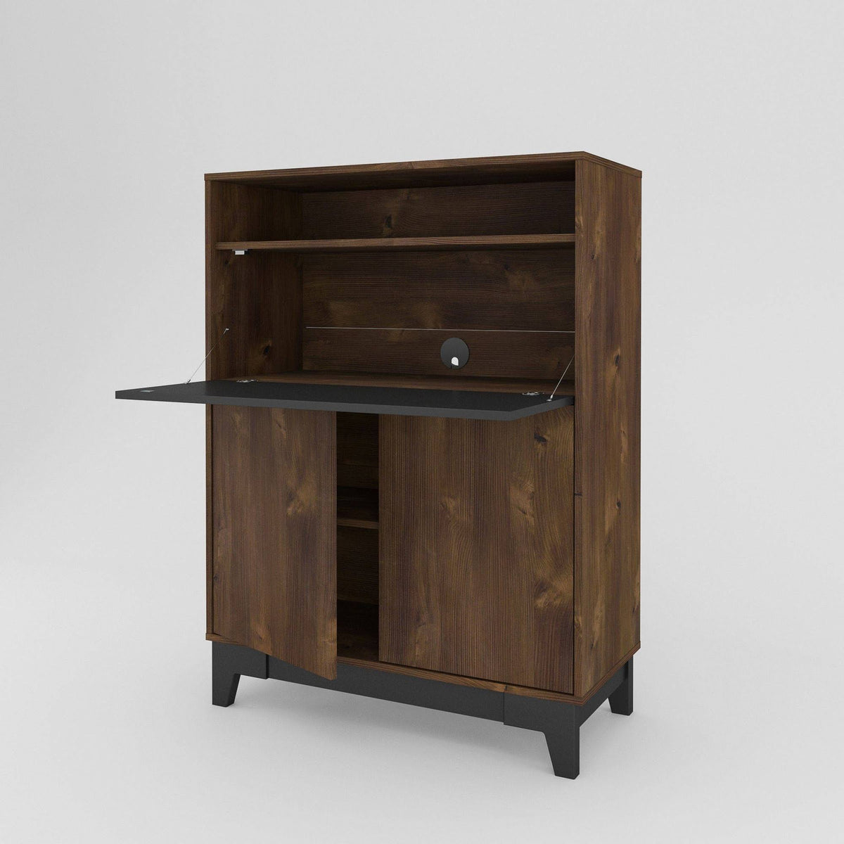 Truffle Black Secretary Desk H682