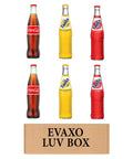 Variety Soda Glass Bottles, 12 oz, Pack of 6 T2849