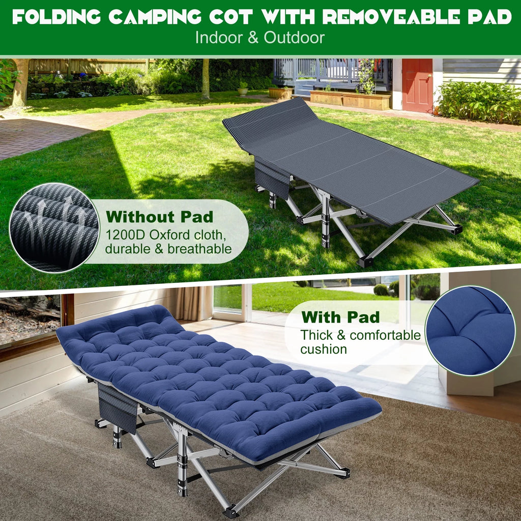 Camping Cot with Mattress & Carry Bag N72232