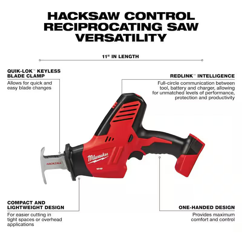18V Cordless Combo Kit 6-Tool with Batteries Charger and Tool Bag Q8540