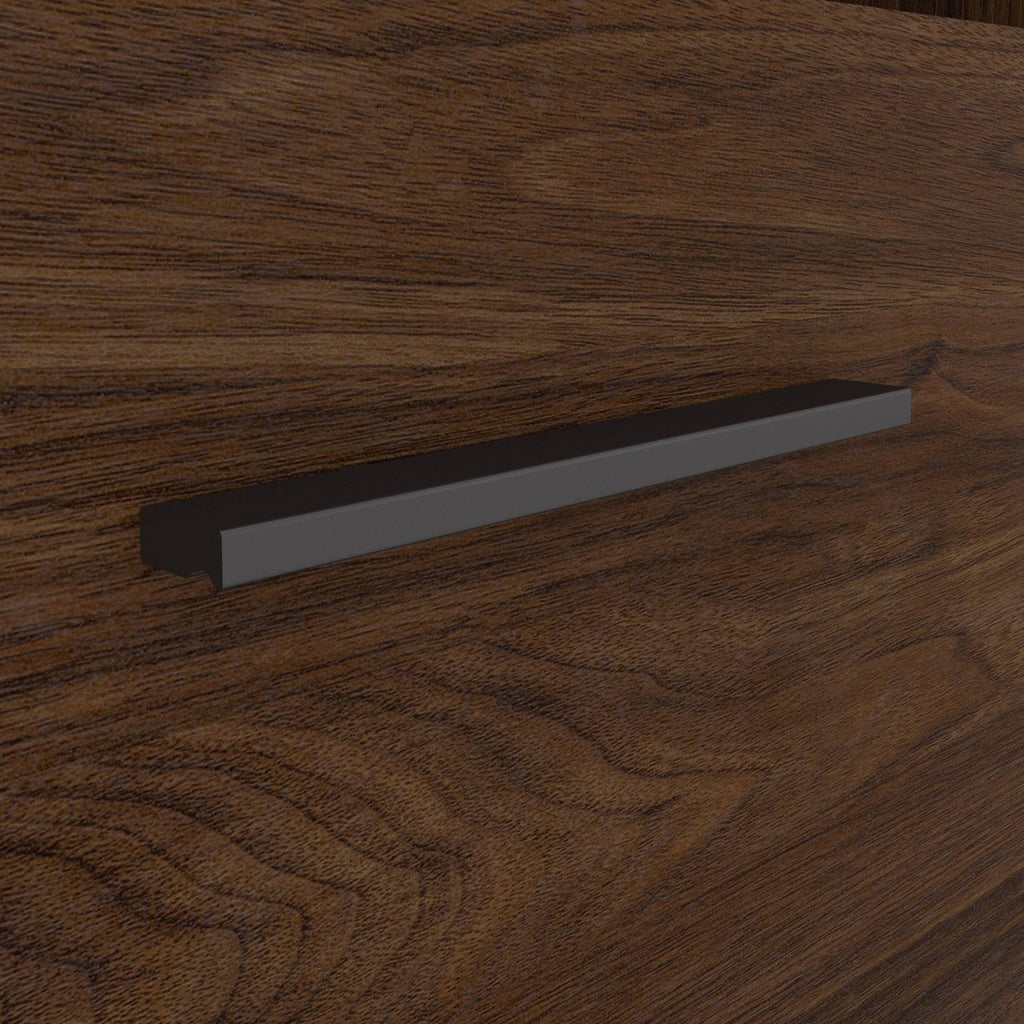 Walnut Computer Desk with Hutch L621862