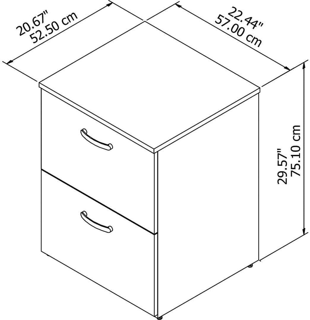 2 Drawer Mobile File Cabinet V5048