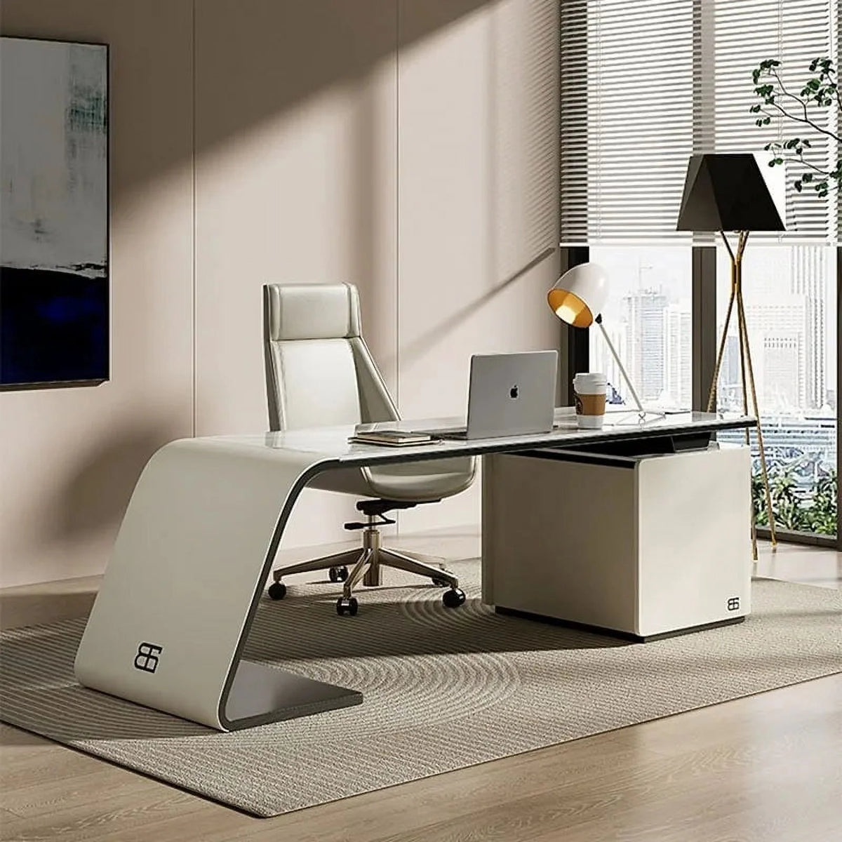 Modern Desk with Drawer S452