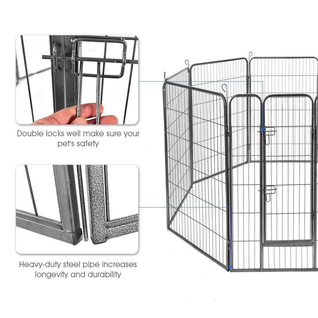 16/8 Panel Dog Playpen with Door P140