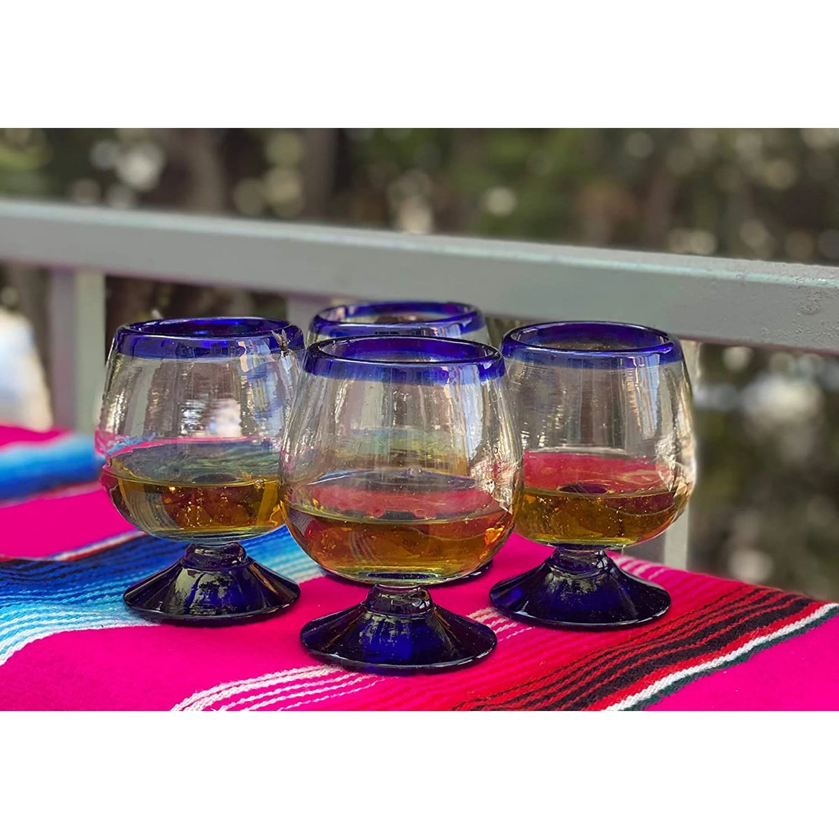 Hand Blown Cognac Snifter Glasses Set of 4 T600599