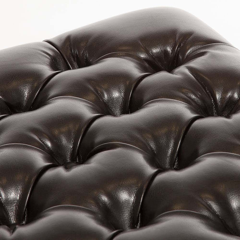 Espresso Tufted Storage Ottoman T565