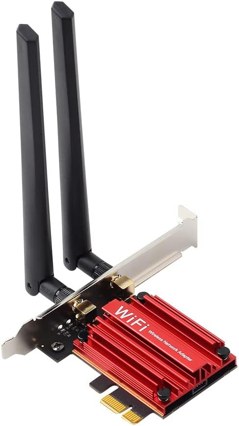 WiFi 6E PCI-E Tri-Band Wireless Adapter 5400Mbps 802.11AX 160MHZ PCIe Network Card Pack of 2 H694