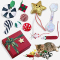 Christmas Cat Toys Set, 10Pcs Catnip Toys with Gift Box F742