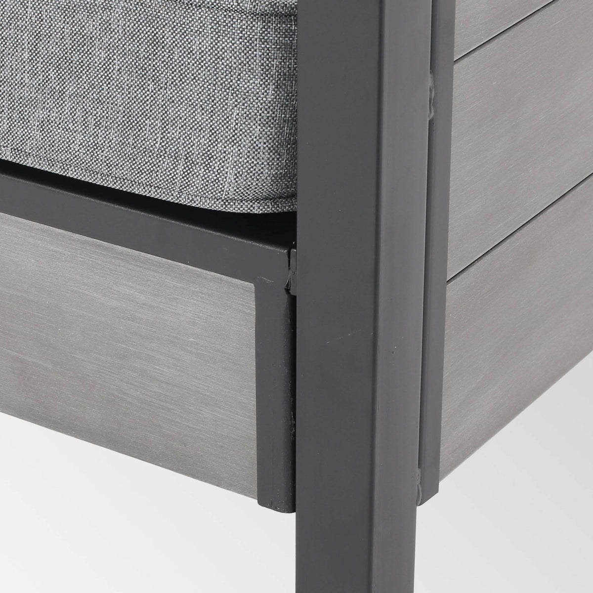 4pc Faux Wood Chat Set - Gray B882096