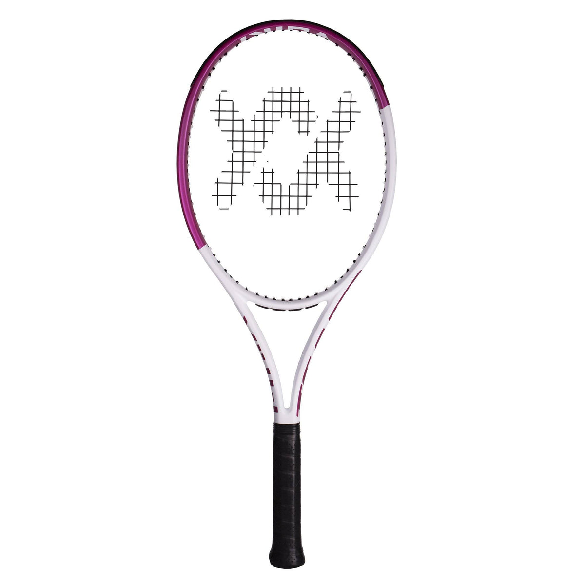 White and Pink Prestrung Tennis Racquet G3454
