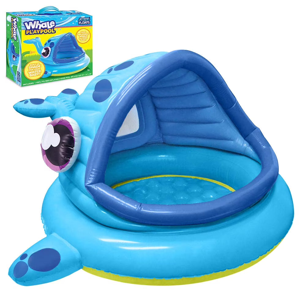 Whale Baby Pool Shade Beach Tent Kiddie Pool Play Tent H810