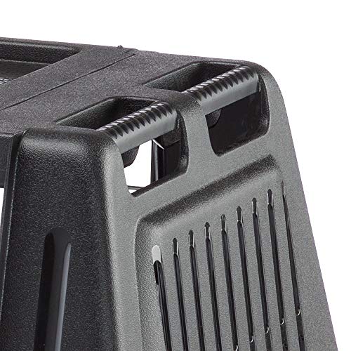 Black Assembled Car Dog Crate 39L x 23W x 26H Q6990