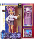 Mauve Purple Fashion Doll with 2 Designer Outfits and Accessories D46309