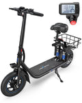 Electric Scooter with Seat and Carry Basket I546