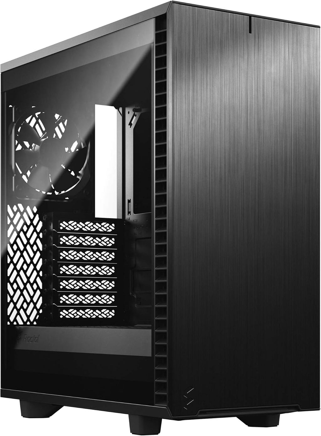 Black Brushed Aluminum Steel ATX Mid Tower Computer Case G20241