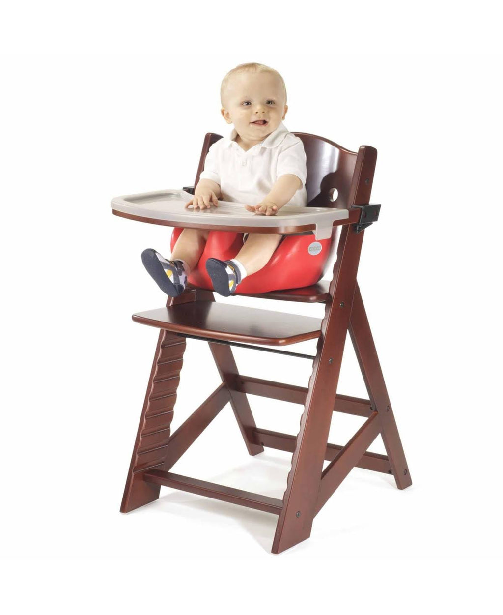 Espresso/Aqua High Chair with Infant Insert and Tray E804524