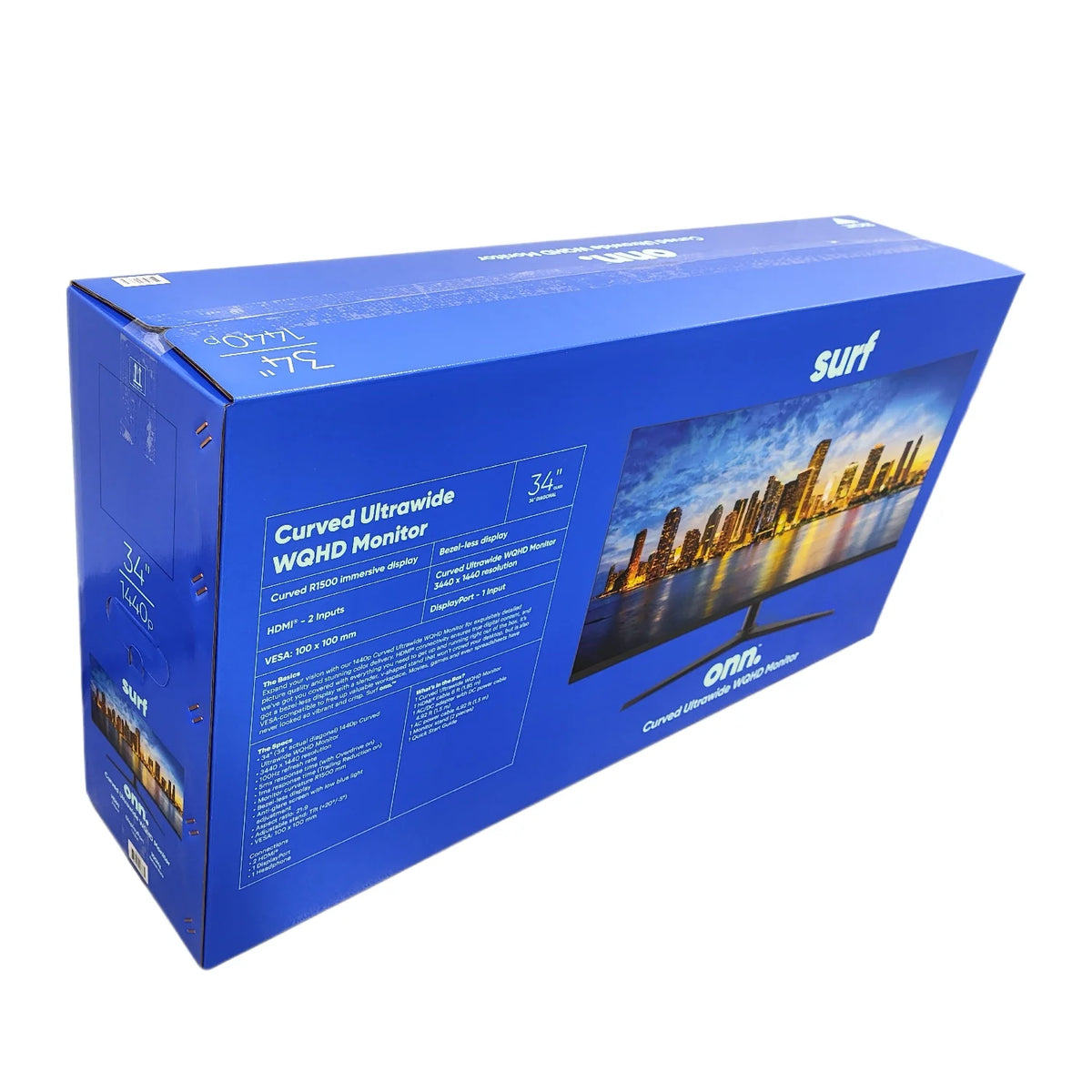 34" Curved Ultrawide WQHD 100Hz Bezel-Less Monitor, Black X7650