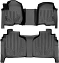 2 Row Black Floor Mat Set for Crew Cab with Bench Seat C902641