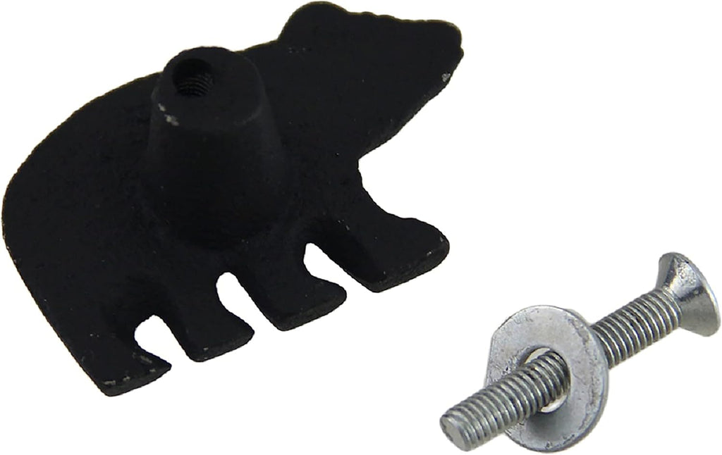 Matte Black Cast Iron Drawer Cabinet Pull Set of 24 M5523