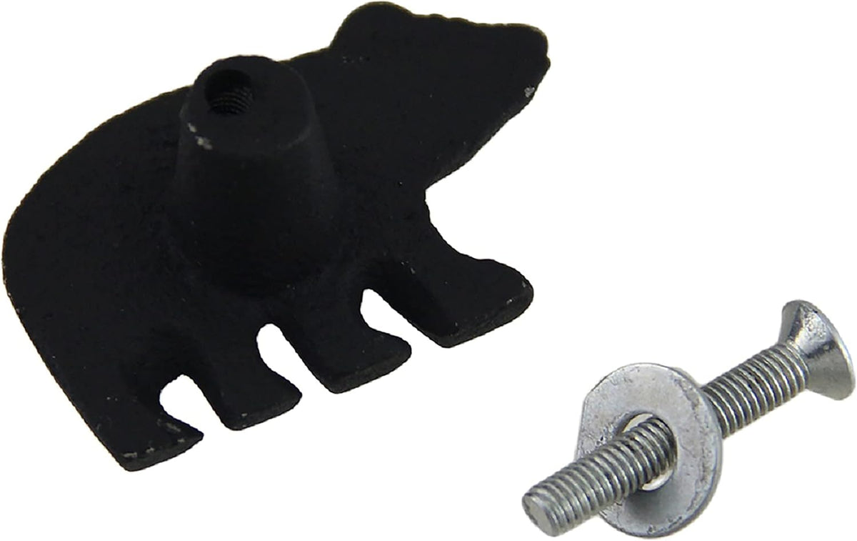 Matte Black Cast Iron Drawer Cabinet Pull Set of 24 M5523