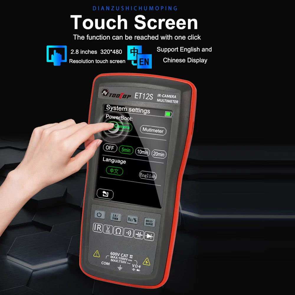 Multimeter with Thermal Imager, 2.8inch Color Display, 6000 Counts W5907