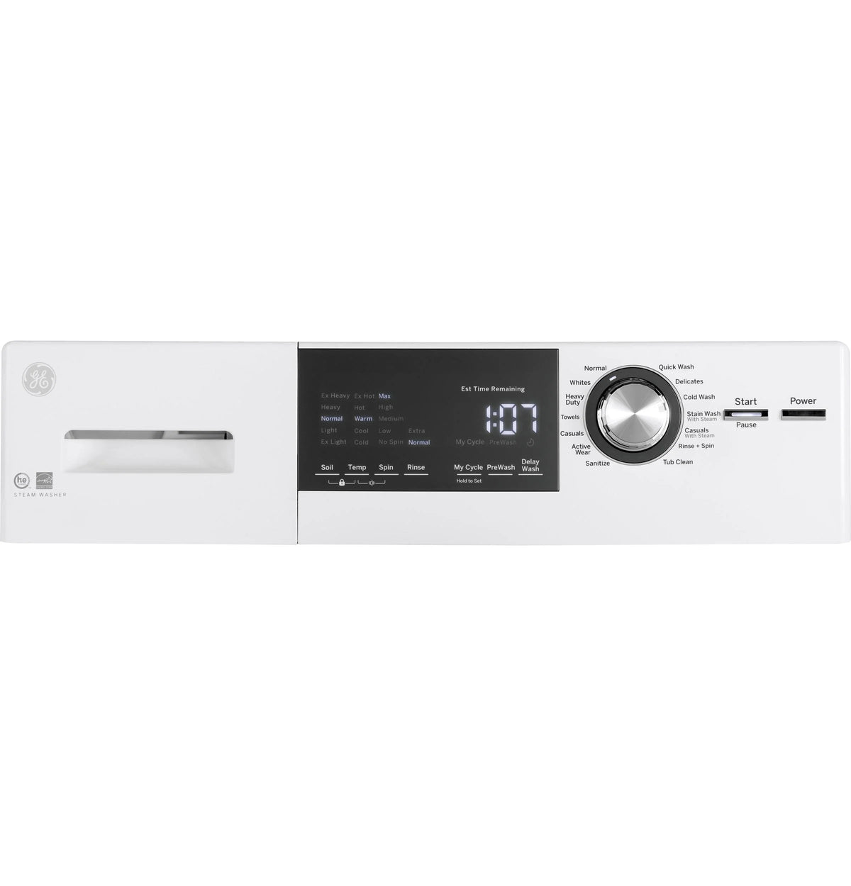 24 Frontload Washer with Steam 2.4 cu. ft. White I7527
