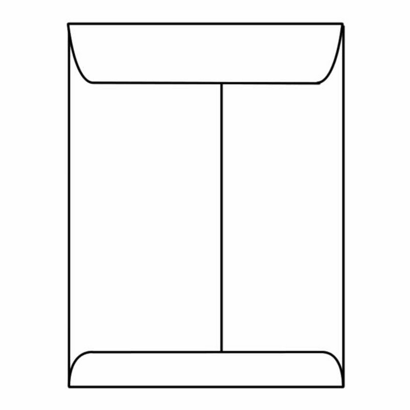 White 28# Center Seam Open End Catalog Envelopes, Box of 500 D986