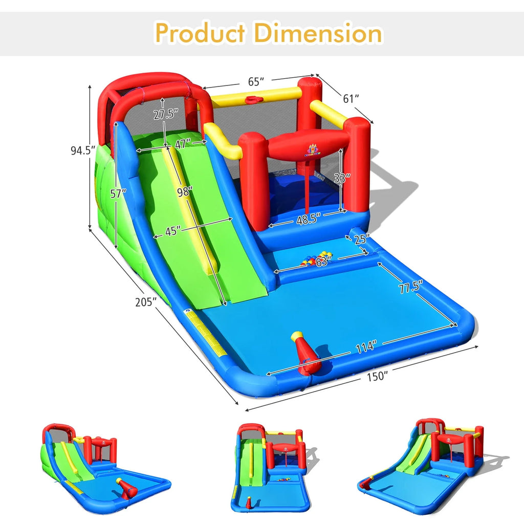 Inflatable Water Slide Kids Bounce Castle with Blower L870