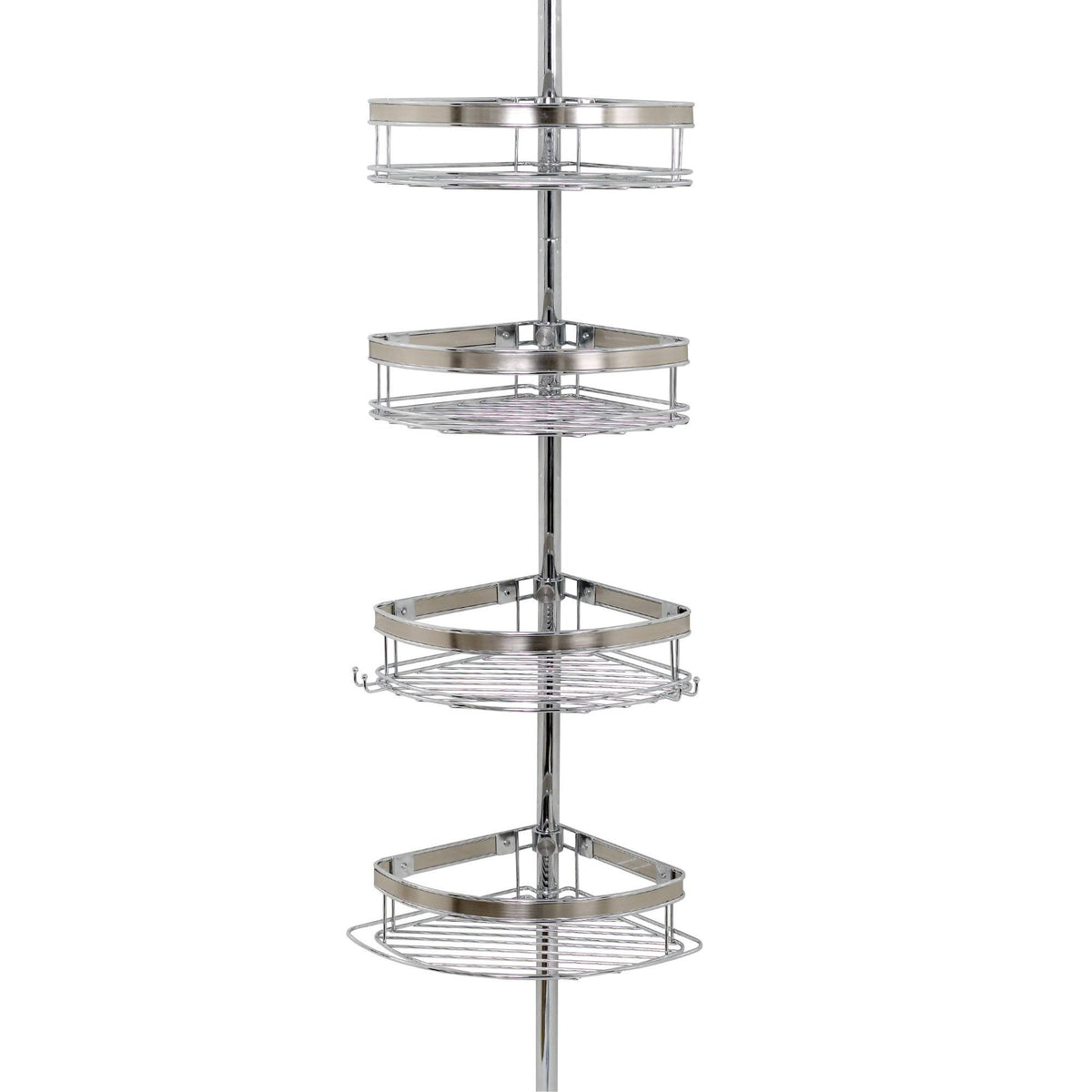 Chrome Tension Corner Pole Caddy T325660