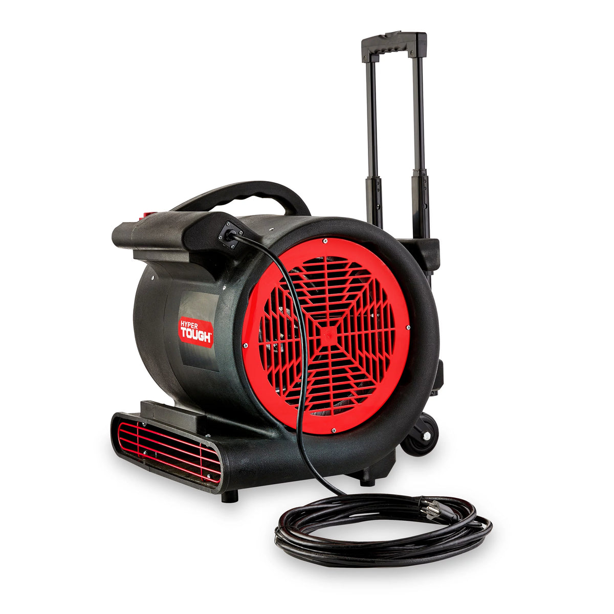 1 HP 3-Speed Utility Fan Air Mover Floor Dryer Black Z646810